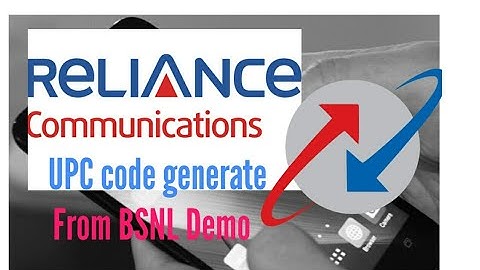 Reliance upc generate , how to port from Reliance to other
