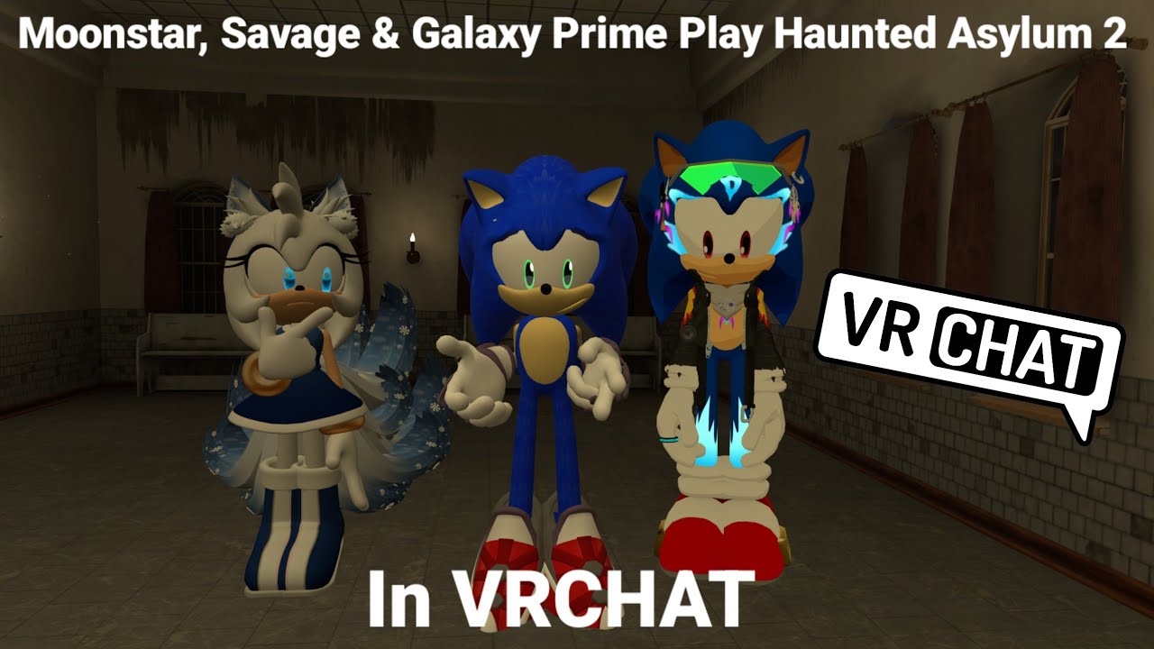 Мунстар Эми, Сэвидж и Галактика Прайм играют в Haunted Asylum 2 в VRCHAT