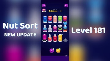 🧩 Nut Sort Level 181 Walkthrough | Step-by-Step Guide 🎮 | Mini Boss