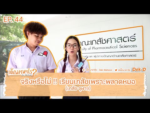 เด็กมาหาไร : ไขข้อข้องใจ จริงหรือไม่! เรียนเภสัชเพราะพลาดหมอ!