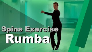 Spins Exercise in Rumba | Arkady Bakenov | Ballroom Dance | Latin Lesson | Spins and Spirals