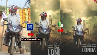 Mobile Photoshop Touch Background change tutorial || Bike photo editing - Snapseed editing Tutorial screenshot 5