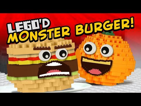 Annoying Orange - MONSTER BURGER LEGO'D