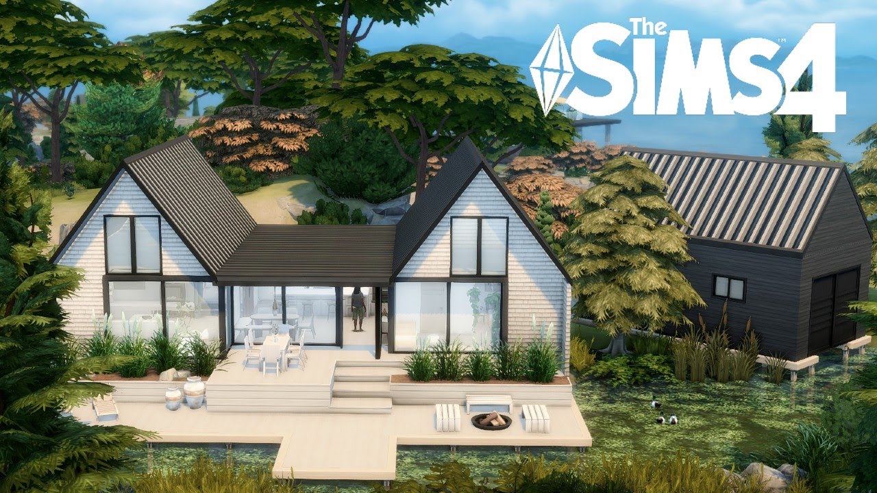 Modern Marsh House | No CC | Sims 4 Speedbuild