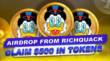 Richquack crypto! 500 TOKENS ($500) FOR EACH! Free airdrop⭐️💙Go link