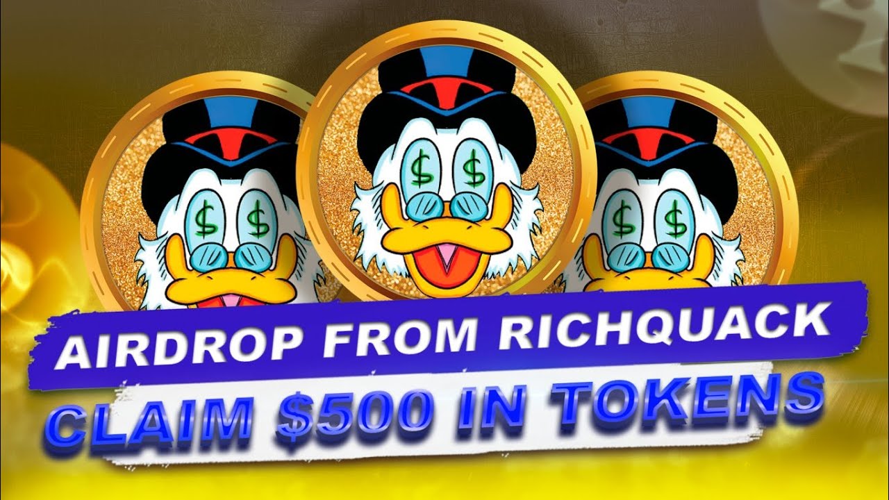 Richquack crypto! 500 TOKENS ($500) FOR EACH! Free airdrop⭐️💙Go link