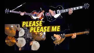 Please Please Me - Instrumental Cover - Guitars, Bass, Drums and Harmonica chords