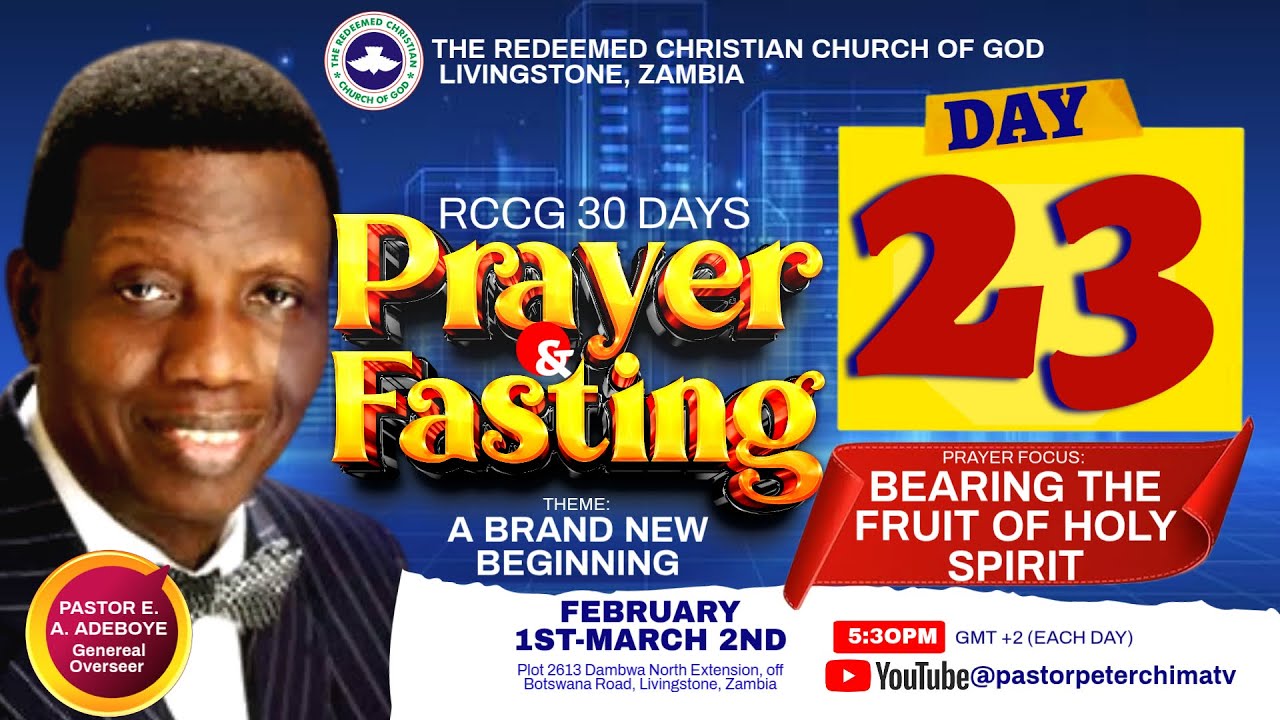 DAY 23 OF THE 30 DAYS II RCCG 2026 FASTING AND PRAYERS II PST PETER CHIMA II 23RD FEB. 2026