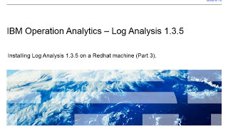 IBM Operation Analytics - Log Analysis: Installing Log Analysis 1.3.5 – part 3