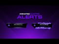 Animated Electric Stream Alerts Template || Twitch Stream Alerts