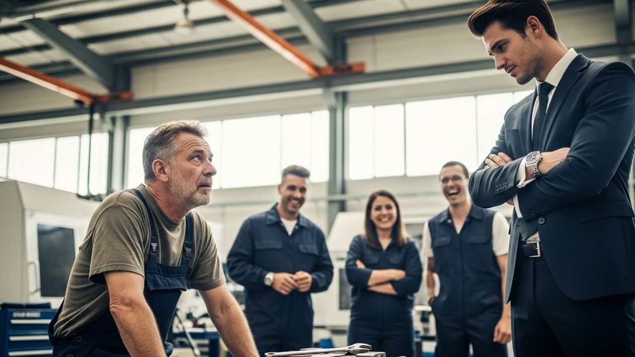 ¡QUIEN LOGRE ARREGLAR ESTA MÁQUINA QUE NADIE PUDO, SE QUEDA CON EL TRABAJO!-… Y TODO CAMBIÓ