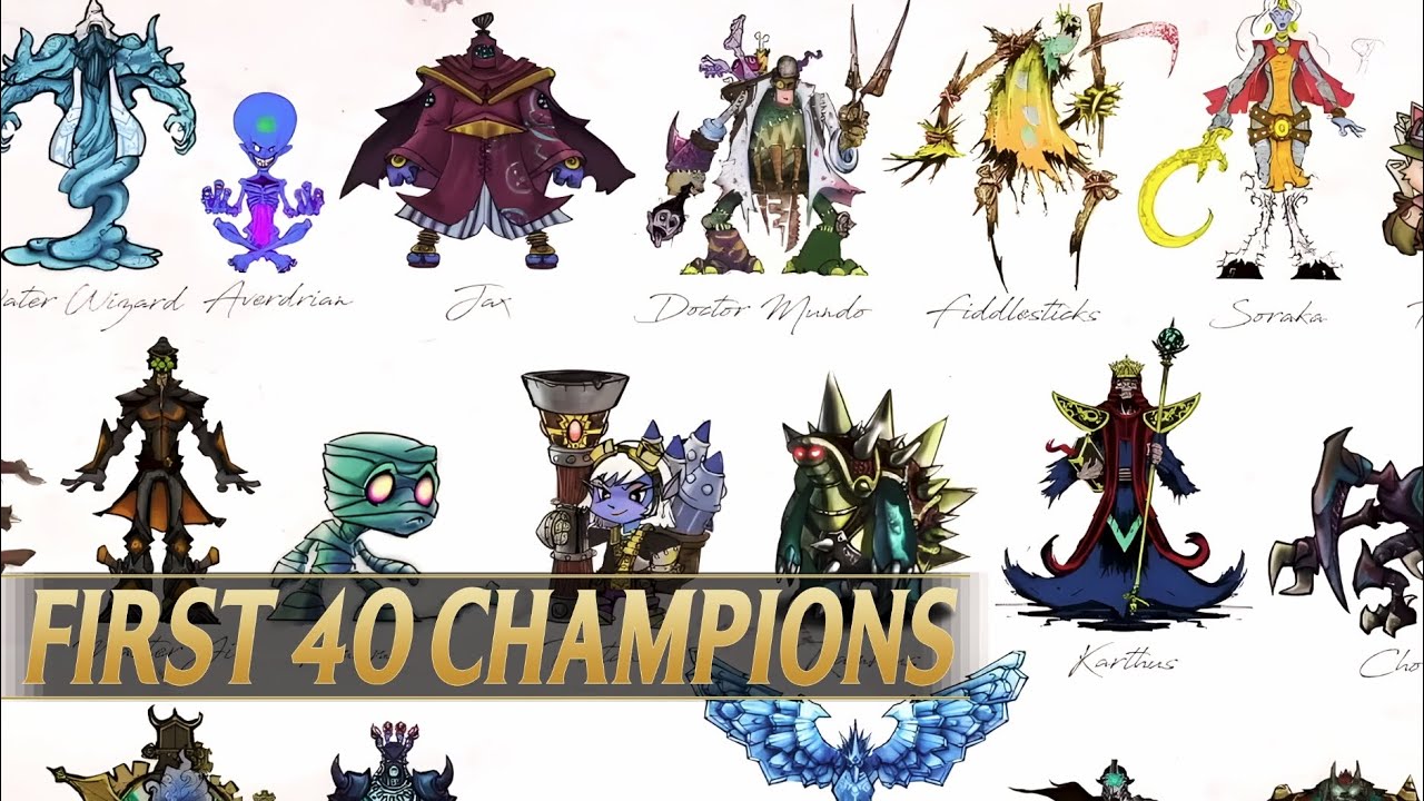 The 40 ORIGINAL Champions Designed For League of Legends - YouTube
