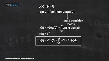 Control Systems for BE/B.Tech  Solution of state Equation, STM