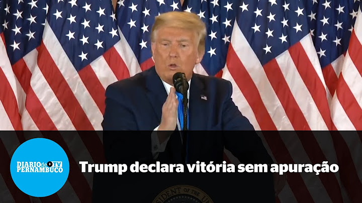 Sem apuração completa, Trump declara vitória