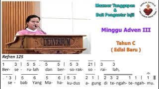 Mazmur Tanggapan & BPI (Baru) | Hari Minggu Adven III (C) | 15 Desember 2024