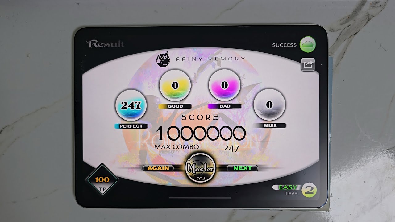 [Cytus] (2) Rainy Memory (Easy) TP 100