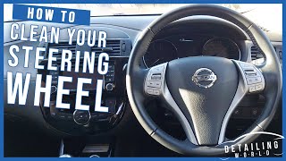 ... the steering wheel is possibly dirtiest place of interior your
car. obviously you touch it every time you...