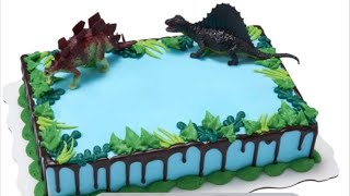 Como decorar un pastel para niño de dinosaurios | How to decorate a  dinosaur cake - YouTube