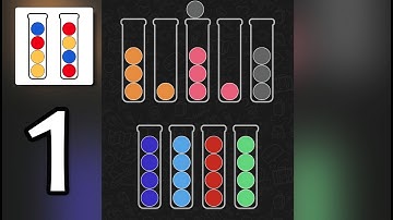 Ball Sort Puzzle - Level 1-20 | Gameplay Walkthrough Part 1 (iOS, Android)