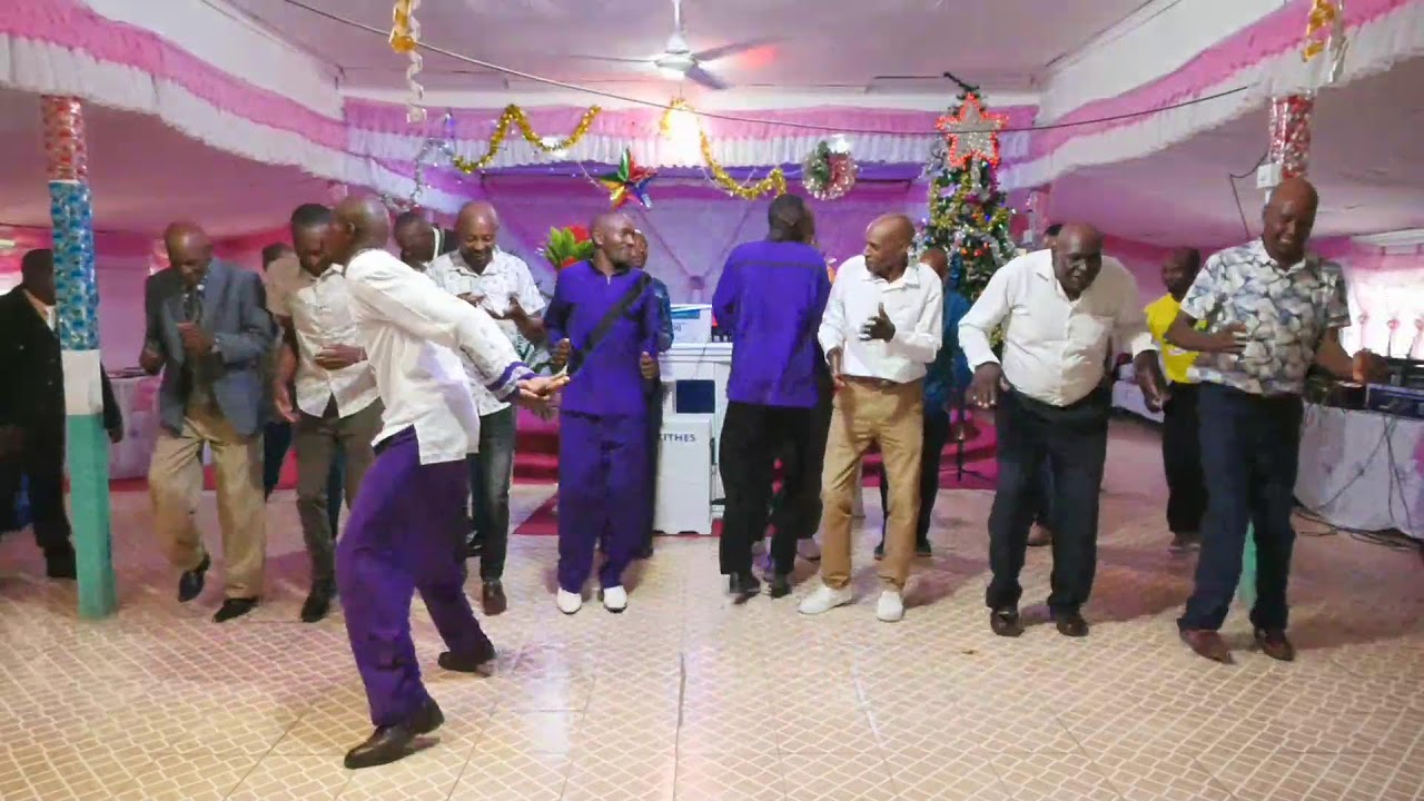 Men dancing for Jesus