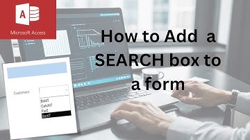 How to add a search box to a Microsoft Access Form 2024
