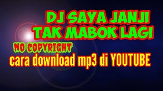 Dj Sa Janji Tra Mabuk Lagi No Copyright sebagai backsound [download mp3 diyoutube]