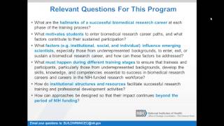 The NIH Common Fund Diversity Initiatives Webinar: TOPIC 1: INTRODUCTIONS AND BACKGROUND