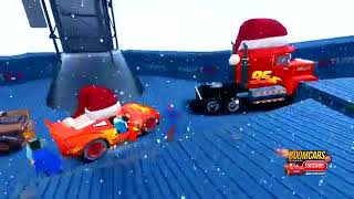 Cars de navidad con Spiderman y con Frozen hecho por boom Cars tv 