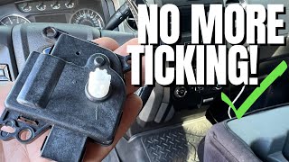 HOW TO REPLACE A/C MODE DOOR ACTUATOR 2009-2014 FORD F150| Get rid of that clicking and ticking!
