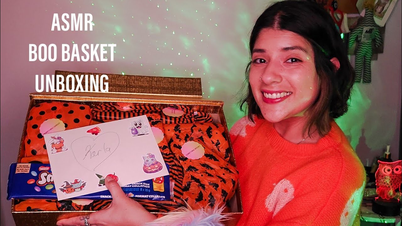 ASMR — распаковка хэллоуинской корзины с @Angelonmyshoulder