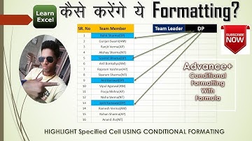 Advance Conditional Formatting in Excel Explain By Ravi Swami Part 2