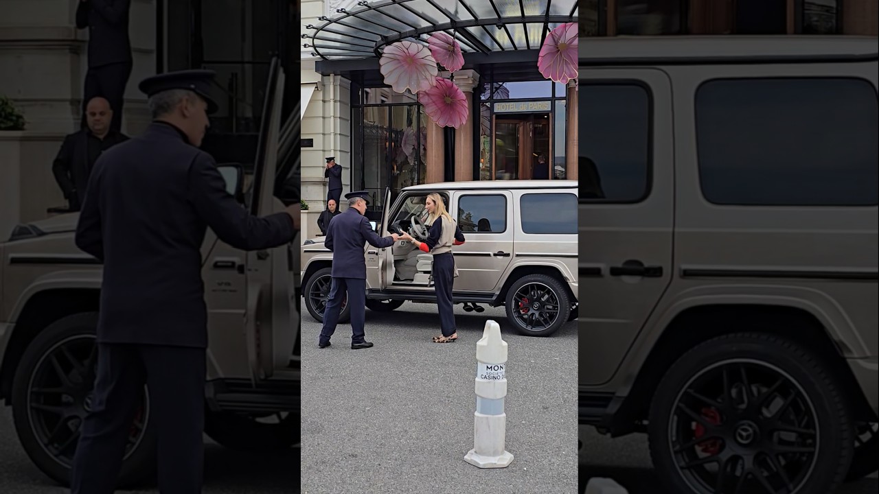 Lady BOSS enjoying her g wagon in Monaco 