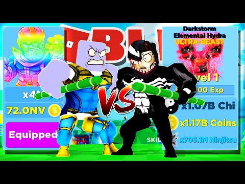 Noob Thanos With Legendary Pets Vs Noob Venom With Legendary Pets In Roblox Ninja Legends - how to be thanos in robloxian highschool by calixo roblox