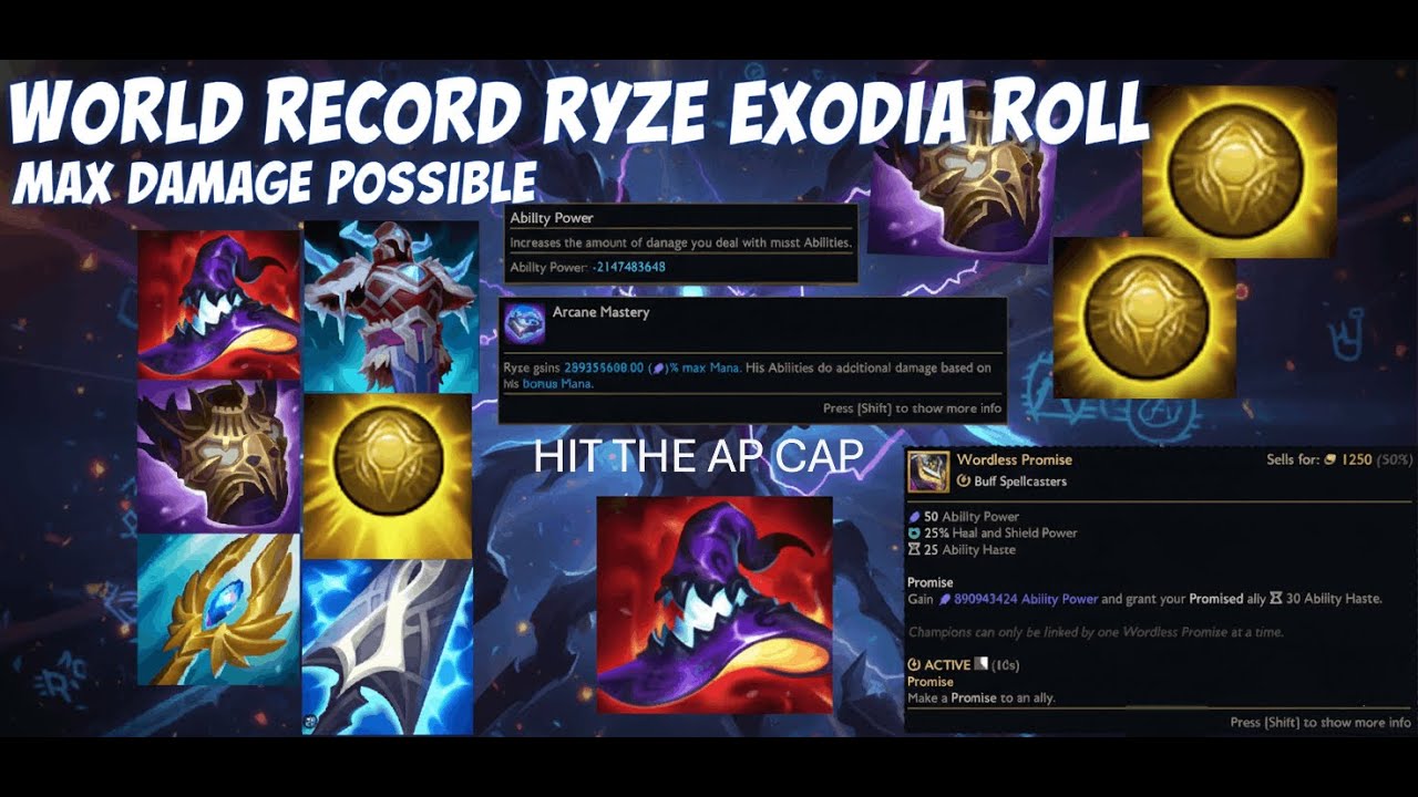 RYZE 2 BILLION AP, HP, AND MANA (WORLD RECORD ARENA)