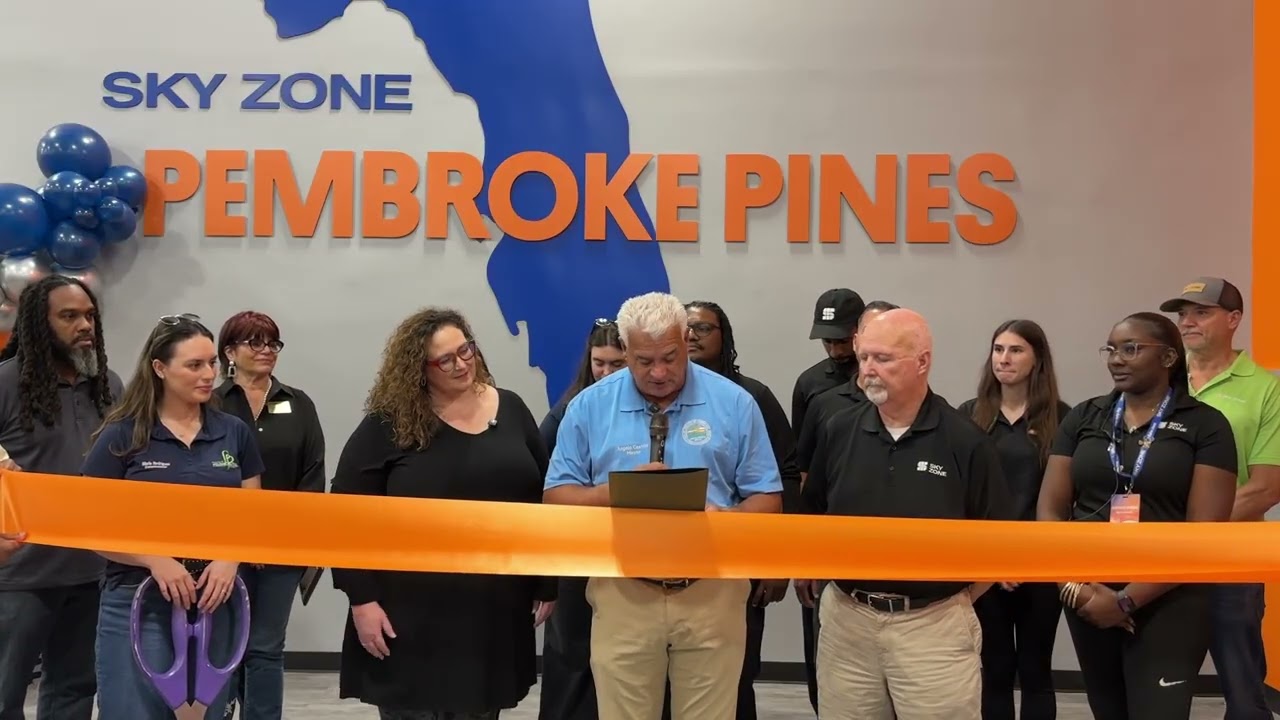 Sky Zone Ribbon Cutting