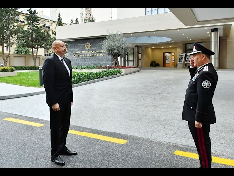 Prezident İlham Əliyev DTX-nin yeni inzibati binalarının açılışında iştirak edib.