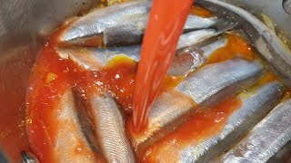 If you like capelin - cook according to this recipe - canned food in tomato sauce.