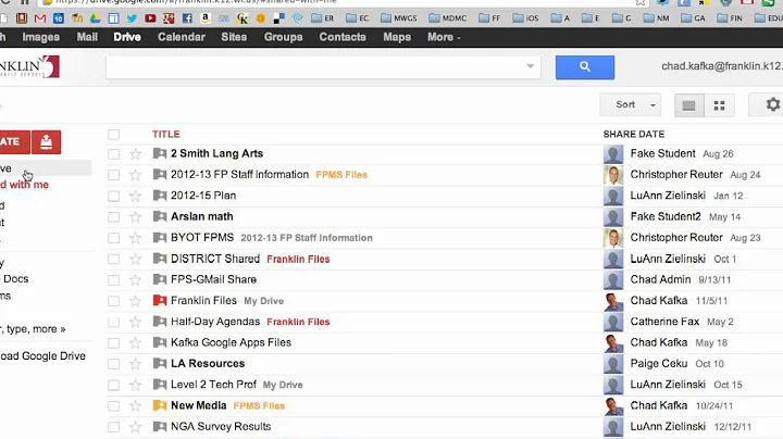 Tip - Google Drive: Shared With Me