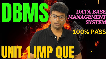 Data Base Management System |DBMS important questions|#dbms #dbms_important_questions