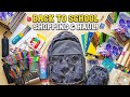 Back to school shopping&haul✏️🎒 |craftyluna |artandcraft|viral|trending|back to school haul&shopping