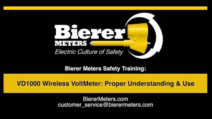 VD1000P WIRELESS DIGITAL VOLTMETER - Proper Understanding & Use #bierermeters #lineman #biererusa