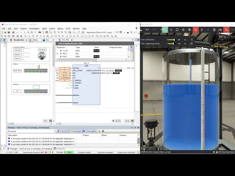FatoryIO + Codesys Tank PID
