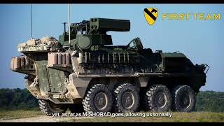1st Cavalry Division Artillery Trains with the SGT STOUT M-SHORAD Vehicle Weapon System
