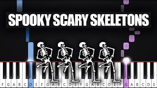 how to play "Spooky Scary Skeletons" on piano screenshot 3