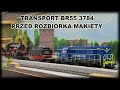 Wywóz pomnika BR55 3784 PIKO z terenu stacji Bydgoszcz Fordon (Przygotowania do rozbiórki makiety)