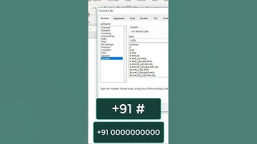 How to Add Country Code for Mobile Numbers | MS Excel Tutorial