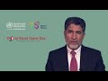 World Blood Donor Day 2023 | Statement by WHO Regional Director for the Eastern Mediterranean