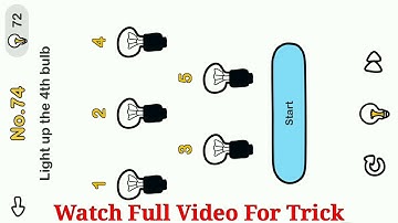 Brain Out Level 81 Light up the 4th bulb