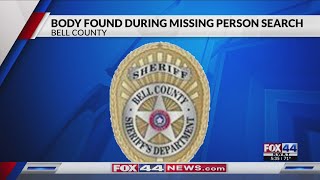 Body found in Bell County during missing person search