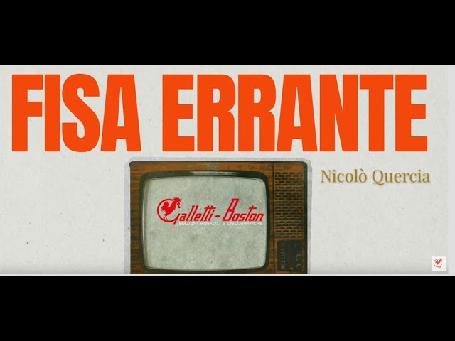 Watch Nicolò Quercia - Fisa errante | GALLETTI-BOSTON on YouTube Watch Nicolò Quercia - Fisa errante | GALLETTI-BOSTON on YouTube